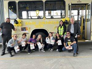 Uso do óculos simulador.