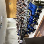 Colaboradores da empresa Eleng sendo orientados.