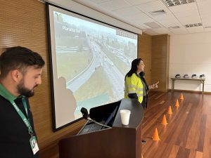 Orientação para um comportamento seguro no ambiente de rodovia.