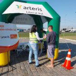 Usuário orientado sobre trafegar, se exercitar por locais adequados e o uso de EPIs.