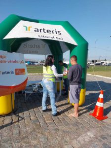 Usuário orientado sobre trafegar, se exercitar por locais adequados e o uso de EPIs.