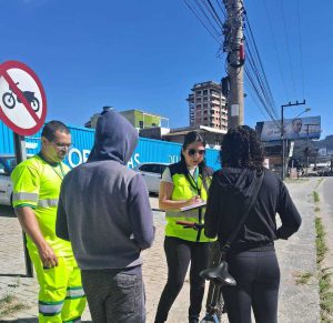 Usuários devidamente orientados sobre trafegar, se exercitar por locais adequados e o uso de EPIs.