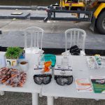 Materiais utilizados durante a ação