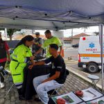 Orientação de saúde, aferição de pressão e batimentos cardíacos