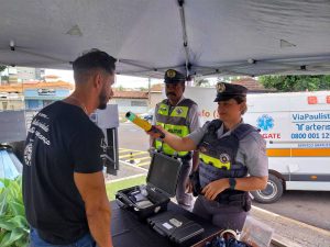 Orientação sobre excesso de velocidade e alcoolemia com a PMRV