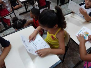a meninada já estava escolhendo sua atividade preferida