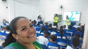 Equipe Durante a palestra