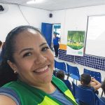 Equipe durante a palestra