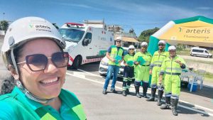 Equipe Arteris presentes na ação