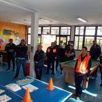 Atividade com o uso dos óculos simuladores.