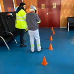 Atividade com o uso dos óculos simuladores.