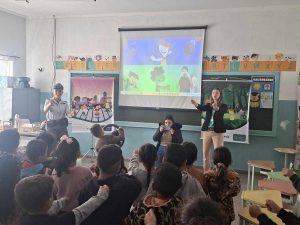 Cada um fez do seu jeitinho e todos participaram da dança volante