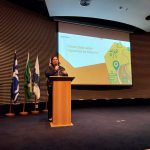 Colaboradora da Petrobrás durante a Palestra