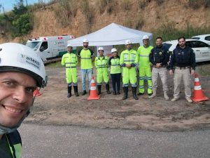 Equipe Arteris e Equipe PRF presentes na ação