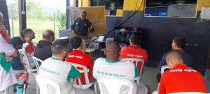 Palestra da PRF sobre segurança e comportamento adequado