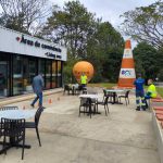 Utilização dos óculos que simulam a sensação de sonolência e embriaguez.