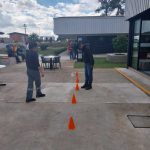 Utilização dos óculos que simulam a sensação de sonolência e embriaguez.