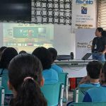 Alunos durante a palestra educativa