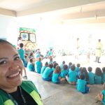 Alunos durante simulação de atendimento APH