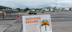 Material orientativo distribuído durante a ação