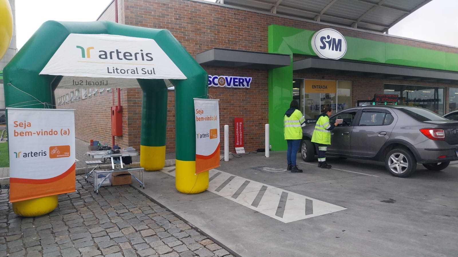 Abordagem e orientação ao uso do cinto de segurança.