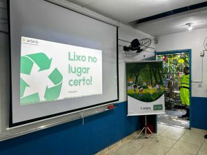 Estrutura da palestra sobre o Meio Ambiente